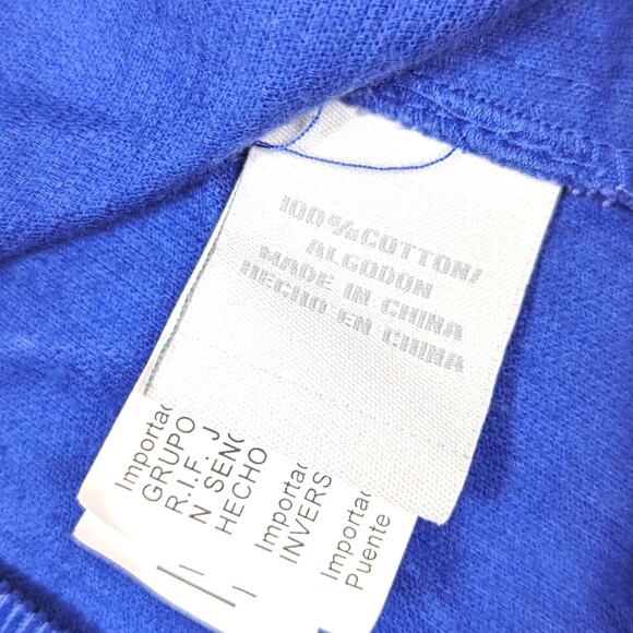 EPK Dress Girls Size 4 Blue Red Corduroy Pleated - Picture 5 of 5